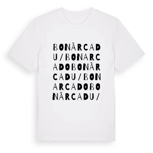 Bonàrcadu/Bonarcado ordlek t-shirt – ekologisk bomull t-shirt från Pinshirt
