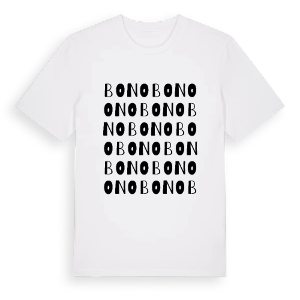 Bono ordlek t-shirt – ekologisk bomull t-shirt från Pinshirt
