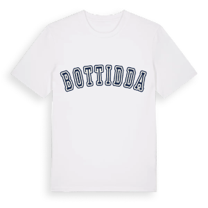 Bottidda college t-shirt – ekologisk bomull t-shirt från Pinshirt