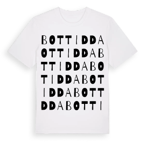 Bottidda ordlek t-shirt – ekologisk bomull t-shirt från Pinshirt