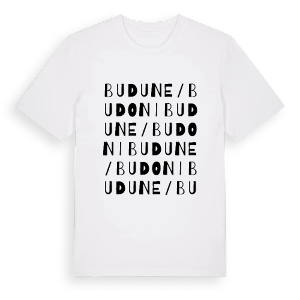 Budune/Budoni ordlek t-shirt – ekologisk bomull t-shirt från Pinshirt