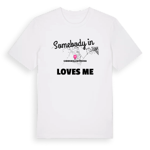 Någon i Cabuderra/Capoterra älskar mig t-shirt – ekologisk bomull t-shirt från Pinshirt