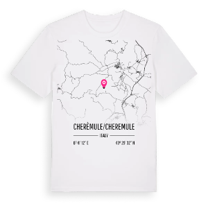 Cherèmule/Cheremule karta t-shirt – ekologisk bomull t-shirt från Pinshirt