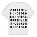 Codronzanu/Codrongianos ordlek t-shirt