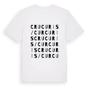 Crucuris/Curcuris ordlek t-shirt – ekologisk bomull t-shirt från Pinshirt