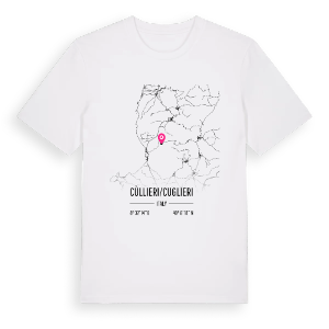 Cùllieri/Cuglieri karta t-shirt – ekologisk bomull t-shirt från Pinshirt