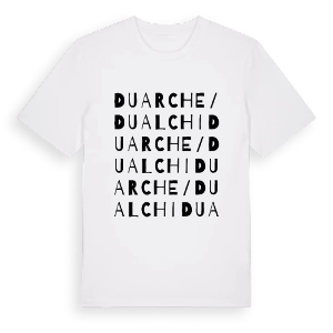 Duarche/Dualchi ordlek t-shirt – ekologisk bomull t-shirt från Pinshirt