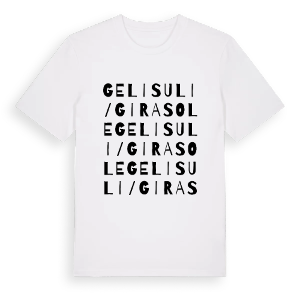 Gelisuli/Girasole ordlek t-shirt – ekologisk bomull t-shirt från Pinshirt