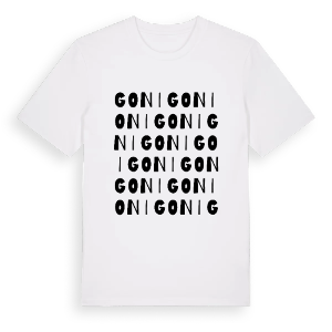 Goni ordlek t-shirt – ekologisk bomull t-shirt från Pinshirt