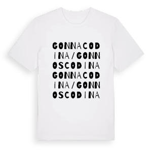 Gonnacodina/Gonnoscodina ordlek t-shirt – ekologisk bomull t-shirt från Pinshirt