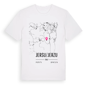 Jersu/Jerzu karta t-shirt – ekologisk bomull t-shirt från Pinshirt