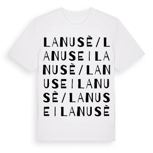 Lanusè/Lanusei ordlek t-shirt – ekologisk bomull t-shirt från Pinshirt