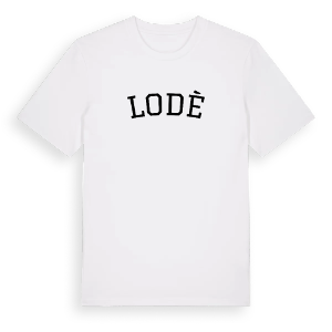 Lodè böjd t-shirt – ekologisk bomull t-shirt från Pinshirt