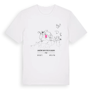 Lungòni/Santa Teresa Gallura karta t-shirt – ekologisk bomull t-shirt från Pinshirt