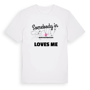 Någon i Mamujada/Mamoiada älskar mig t-shirt – ekologisk bomull t-shirt från Pinshirt