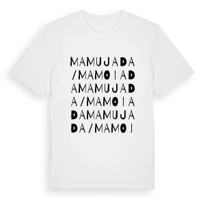 Mamujada/Mamoiada ordlek t-shirt – ekologisk bomull t-shirt från Pinshirt