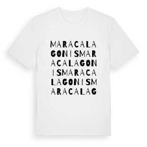 Maracalagonis ordlek t-shirt – ekologisk bomull t-shirt från Pinshirt