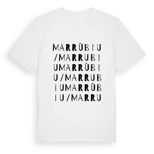 Marrùbiu/Marrubiu ordlek t-shirt – ekologisk bomull t-shirt från Pinshirt