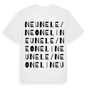 Neunele/Neoneli ordlek t-shirt – ekologisk bomull t-shirt från Pinshirt
