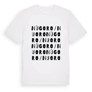 Nùgoro/Nuoro ordlek t-shirt – ekologisk bomull t-shirt från Pinshirt