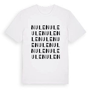Nule ordlek t-shirt – ekologisk bomull t-shirt från Pinshirt