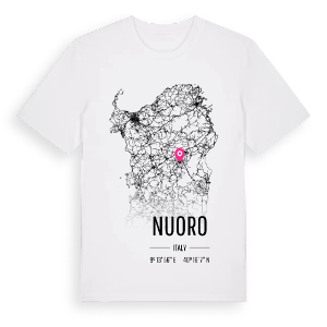 Nuoro karta t-shirt – ekologisk bomull t-shirt från Pinshirt