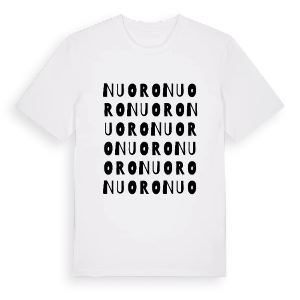 Nuoro ordlek t-shirt – ekologisk bomull t-shirt från Pinshirt
