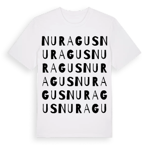 Nuragus ordlek t-shirt – ekologisk bomull t-shirt från Pinshirt
