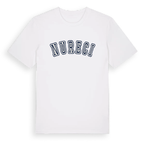 Nureci college t-shirt – ekologisk bomull t-shirt från Pinshirt