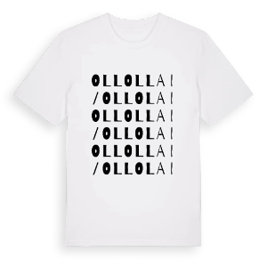 Ollollai/Ollolai ordlek t-shirt – ekologisk bomull t-shirt från Pinshirt