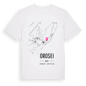 Orosei karta t-shirt – ekologisk bomull t-shirt från Pinshirt