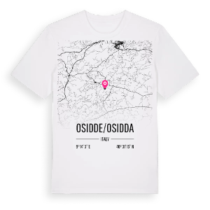 Osidde/Osidda karta t-shirt – ekologisk bomull t-shirt från Pinshirt