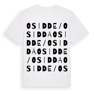 Osidde/Osidda ordlek t-shirt – ekologisk bomull t-shirt från Pinshirt
