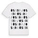 Òsini/Osini ordlek t-shirt
