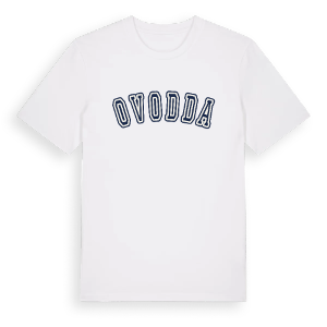 Ovodda college t-shirt – ekologisk bomull t-shirt från Pinshirt