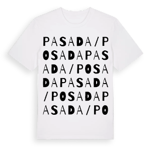 Pasada/Posada ordlek t-shirt – ekologisk bomull t-shirt från Pinshirt