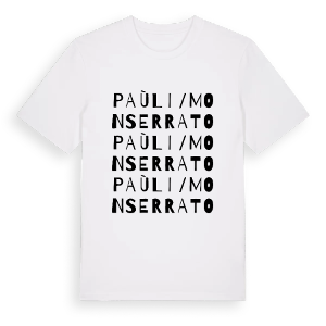 Paùli/Monserrato ordlek t-shirt – ekologisk bomull t-shirt från Pinshirt