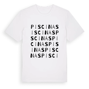 Piscinas ordlek t-shirt – ekologisk bomull t-shirt från Pinshirt