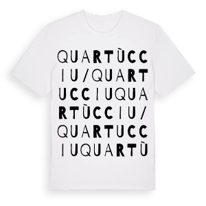 Quartùcciu/Quartucciu ordlek t-shirt – ekologisk bomull t-shirt från Pinshirt