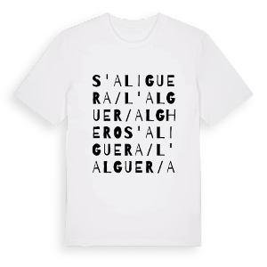 S'Aliguera/l'Alguer/Alghero ordlek t-shirt – ekologisk bomull t-shirt från Pinshirt