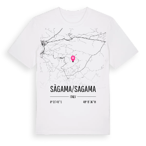 Sàgama/Sagama karta t-shirt – ekologisk bomull t-shirt från Pinshirt