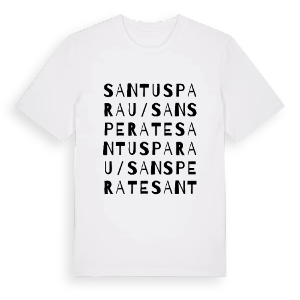 Santu Sparau/San Sperate ordlek t-shirt – ekologisk bomull t-shirt från Pinshirt