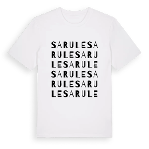 Sarule ordlek t-shirt – ekologisk bomull t-shirt från Pinshirt