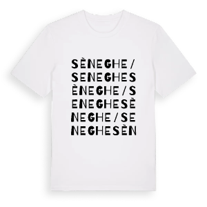 Sèneghe/Seneghe ordlek t-shirt – ekologisk bomull t-shirt från Pinshirt