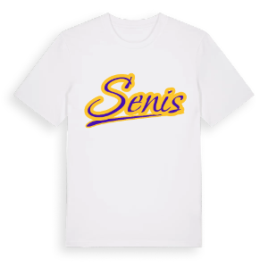 Senis baseball t-shirt – ekologisk bomull t-shirt från Pinshirt