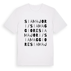 Siamajori/Siamaggiore ordlek t-shirt – ekologisk bomull t-shirt från Pinshirt