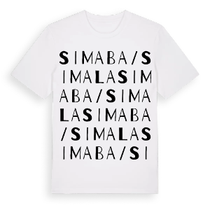 Simaba/Simala ordlek t-shirt – ekologisk bomull t-shirt från Pinshirt