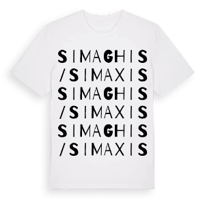 Simaghis/Simaxis ordlek t-shirt – ekologisk bomull t-shirt från Pinshirt
