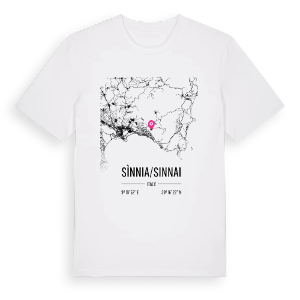 Sìnnia/Sinnai karta t-shirt – ekologisk bomull t-shirt från Pinshirt