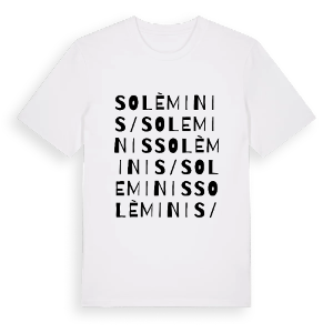 Solèminis/Soleminis ordlek t-shirt – ekologisk bomull t-shirt från Pinshirt